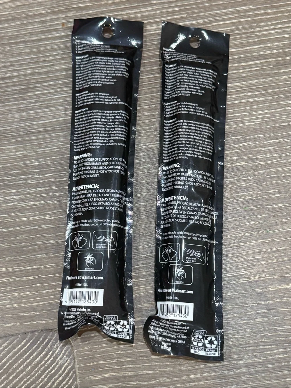 NWT Halloween Glow Bracelets - Pink, Blue, White (2 Packs) 10 light sticks